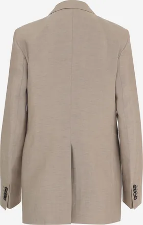 Tagliatore Womens Linen And Cotton Blend Jacket Beige