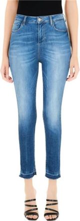Liu Jo High-waisted Skinny Jeans - Dames - Skinny Jeans - Blauw - W28 - Katoen - Jeans