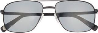 Ted Baker 58mm Polarized Aviator Sunglasses in Black at Nordstrom Rack