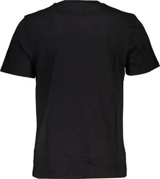 Timberland Logo-Print Organic Cotton T-Shirt - Black