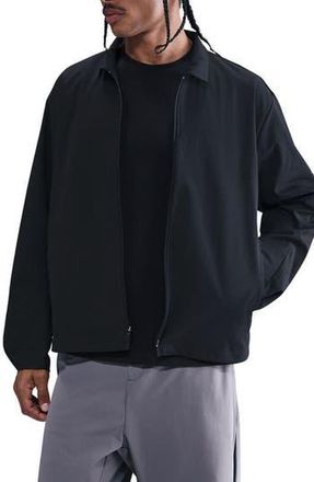 Nike Dri-FIT 24.7 PerfectStretch Zip-Up Shirt Jacket in Black/Dark Smoke Grey at Nordstrom Rack, Size Xx-Large