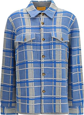 Guest In Residence Geruit overhemd - Blauw