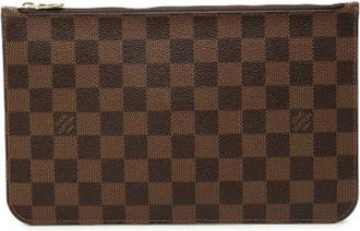 Louis Vuitton Tweedehands Canvas Louis Vuitton tassen - Dames - Vintage Clutch - Bruin - ONE Size - Vintage