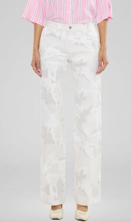 Kancan Solar Low Slung Baggy Jeans in White Camo at Nordstrom, Size 30