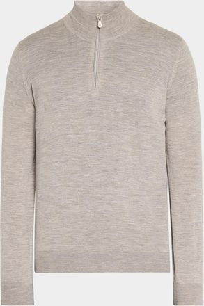 Brunello Cucinelli Men & apos;s Cashmere Fine-Gauge Quarter-Zip Sweater