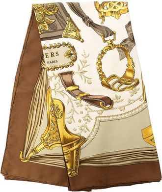 Herm&egrave;s Pre-owned Hermes Etriers Silk Scarf 90 Ladies 809A55MV6TIWGEBZ