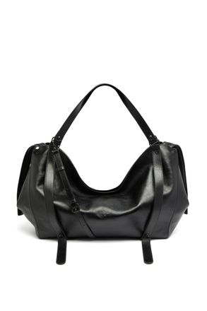 Diesel D-One-Duffle bag in leather - Travel Bags - Unisex - Black