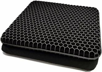 OEM Coussin Gel - 42 X 36 X 3,8 Cm - Para Silla De Oficina Coche Silla De Ruedas - Negro - 1 Unidad