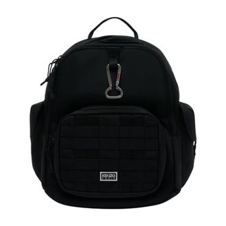 Kenzo Womens Nylon Backpack Black