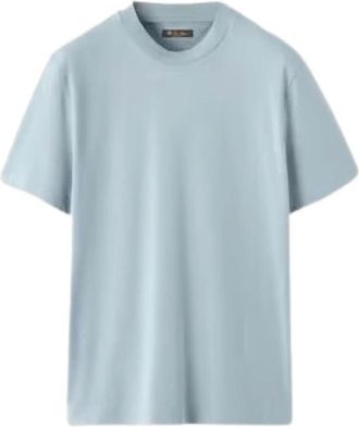 Loro Piana T-Shirts, male, Blue, Size: 4XL Ray T-Shirt
