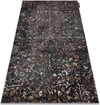 RugsX Rugsx - Alfombra De Luxe Moderna 2080 Ornamento Vintage - Structural Gris Grey 160x220 Cm