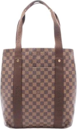 Louis Vuitton Pre-owned Cabas Beaubourg Damier Ebene Tote Bag - Dames - Vintage Shopper - Bruin - ONE Size - Leer - Vintage