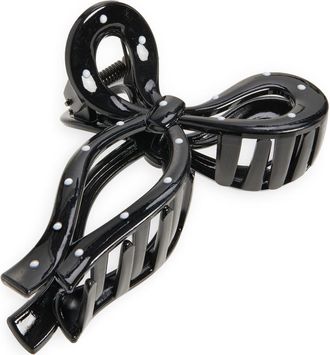 BP. Bow Claw Clip in Black- Ivory at Nordstrom
