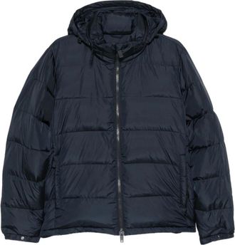 Aspesi Nylon Puffer Jas - Heren - Gewatteerde jassen - Blauw - M - Nylon - Jassen