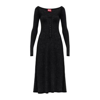 Diesel D-Ley Dress - Dames - Casual kleedjes - Zwart - S - Kleedjes