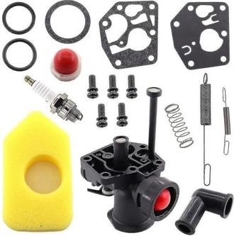 OEM Kit De Carburador Briggs & Stratton Para Cortac&eacute;spedes: Filtro, Regulador Y Diafragma. Compatible Con Los Modelos 499809, 498809a, 494406, 795477, 795