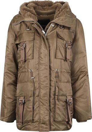 Pinko Parkas - Dames - Parka Jassen - Bruin - S - Jassen
