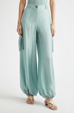 Toccin James Wide Leg Cargo Pants in Seabreeze at Nordstrom, Size 00