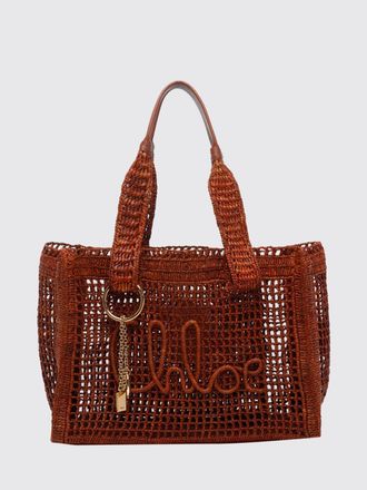 Chlo&eacute; Borsa Summer Banana Chlo&eacute; in rafia traforata