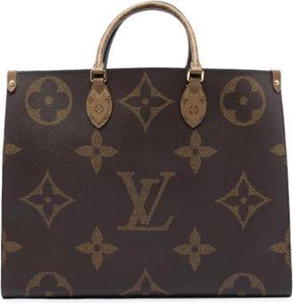 Louis Vuitton On The Go GM - Dames - Vintage Schoudertas - Bruin - ONE Size - Vintage
