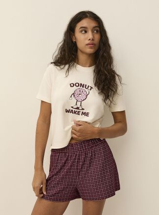 Twik Womens Ultra-soft adorable pattern lounge short