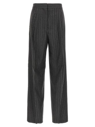 Sportmax Gray Virgin Wool Dress Womens Pants