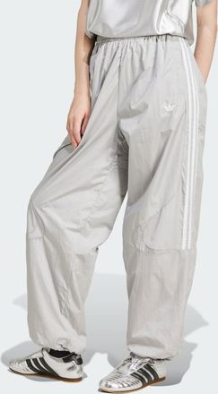 adidas Originals ADIDAS Originals Womens Adicolor Teamgeist Oversized Track Pants - Grey Recycled Material - Size X-Small