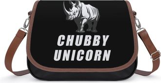 Generic SAVE THE CHUBBY UNICORN Crossbody Bags for Women Shoulder Messenger Bag Purse Handbags