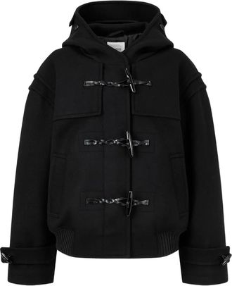 TOMBOY Jack met capuchon en houtje-touwtje sluiting - Zwart