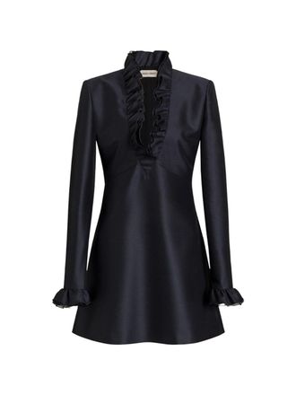 Alberta Ferretti V-Neck Dress