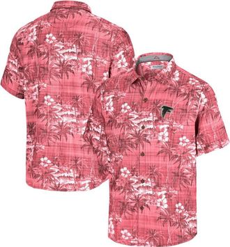 Tommy Bahama Mens Tommy Bahama Red Atlanta Falcons Coconut Point Isla Palmetta Camp Button-Up Shirt at Nordstrom, Size Large