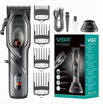 Trade Shop MaxTech - Tagliacapelli Professionale Da Uomo Ricaricabile Usb Indicatore Led Rasoio V-269