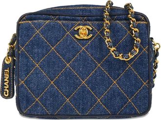 Chanel 1996-1997 denim quilted mini bag - women - Denim - One Size - Blue