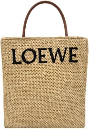 Loewe Pre-owned Tote Bags, female, Beige, Size: ONE SIZE Pre-owned Tote Bag