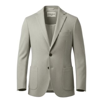 Circolo 1901 Blazers, male, Gray, Size: 2XL Cn5230 Jersey Blazer