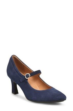 S&ouml;fft Sienna Pointed Toe Mary Jane Pump in Sky Navy at Nordstrom Rack, Size 9