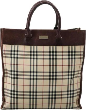 Burberry Pre-owned Tote Bags, female, Beige, Size: ONE SIZE Pre-owned Vintage Tote Bag