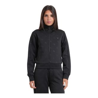 Guess Hoodies & sweatvesten, Dames, Zwart, XS, 4G Logo Zip Sweatshirt