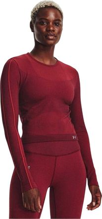 Under Armour UA Rush naadloze top met lange mouwen voor dames (Rood)