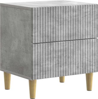 vidaXL Armario De Noche Gris Hormig&oacute;n 43 X 34,5 X 48 Cm Vidaxl