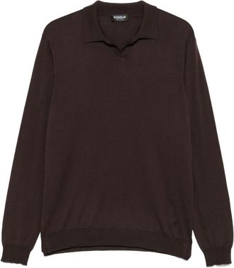 Dondup Maglione con colletto polo - Marrone