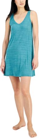 Alfani V-Neck Chemise Nightgown In Green Blue
