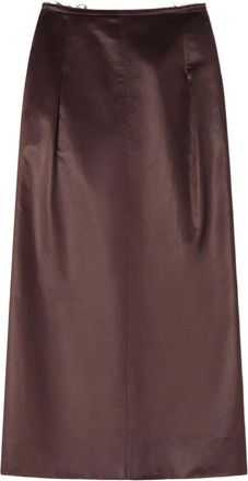Lanvin Midi-rok met knoopdetail - Paars