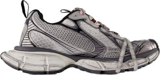 Balenciaga Womens Mesh And Synthetic Panelled Sneaker Gray Plastic