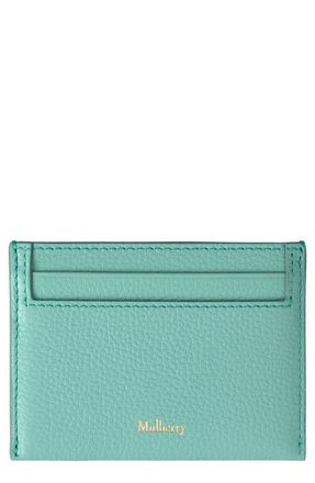 Mulberry Leather Card Case in Marina Blue at Nordstrom