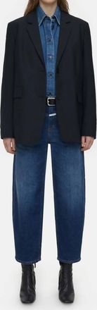 Closed Stover-X Relaxed Denim Straight Jeans In Blue