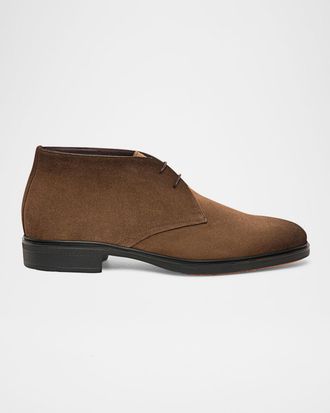 Santoni Men & apos;s Easy Suede Derby Shoes