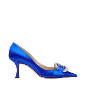 Jimmy Choo London Melva 70Mm Pointed-Toe Satin Pumps, Brand Size 35 ( US Size 5 )