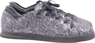 Stuart Weitzman Low-Top Sneakers in Multicolor Glitter