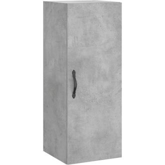 vidaXL Armario De Pared Madera Ingenier&iacute;a Gris Hormig&oacute;n 34,5x34x90 Cm Vidaxl